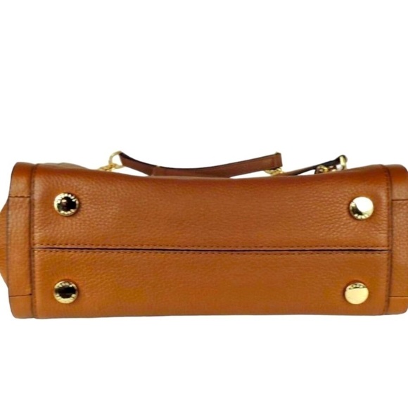 MICHAEL KORS, PEBBLED LEATHER, NEWBURY ACORN, SHOULDER TOTE BAG. 11”W X 12”H - Picture 7 of 10